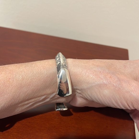 Amazing Kenneth Johnson Sterling Silver & Copper Cuff Bracelet - Picture 10 of 12